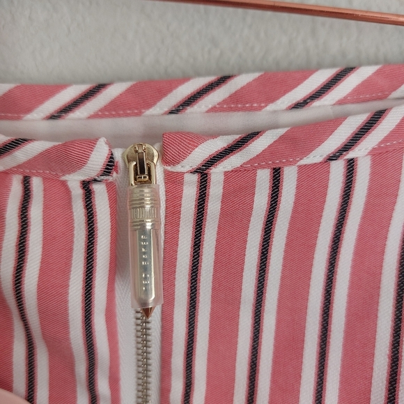 New with tag● TED BAKER ●Pink skirt Size 2 - Fine stripes - Zipper - Ruffled hem - Picture 12 of 16